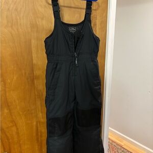 L.L. Bean Kids Black Overalls